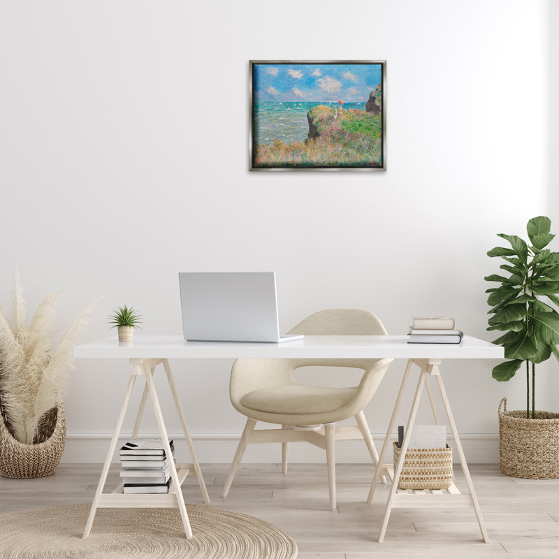 Art mural classique sur toile Floater par Mon1, H 17 po x l 21 po, Cadre flottant gris lustré