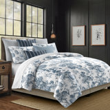 Alexandria White Cotton Duvet Cover Set