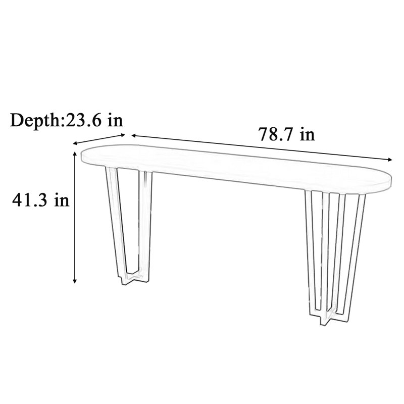 Darrius, H 41,3 po x L 78,7 po x l 23,6 po