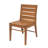 5 Piece Outdoor Acacia Wood Dining Set, 31.5" Teak Finish Square Table With 4 Slatted Back Patio Chairs, Weather Resistant Solid Wood Furniture For Garden, Backyard, Balcony