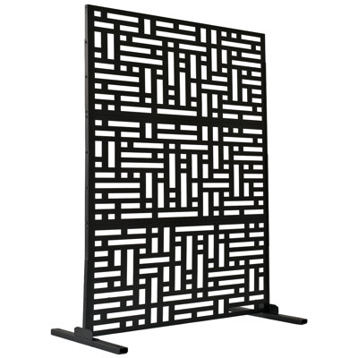 Paravent autoportant en métal 6 pi x 4 pi