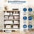35in Tall 4-Fluted-Drawer White Dresser, Closet Storage