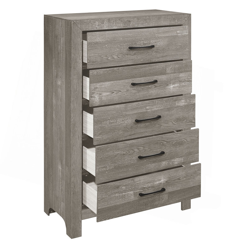 Commode 1 pièce rustique avec tiroirs de rangement