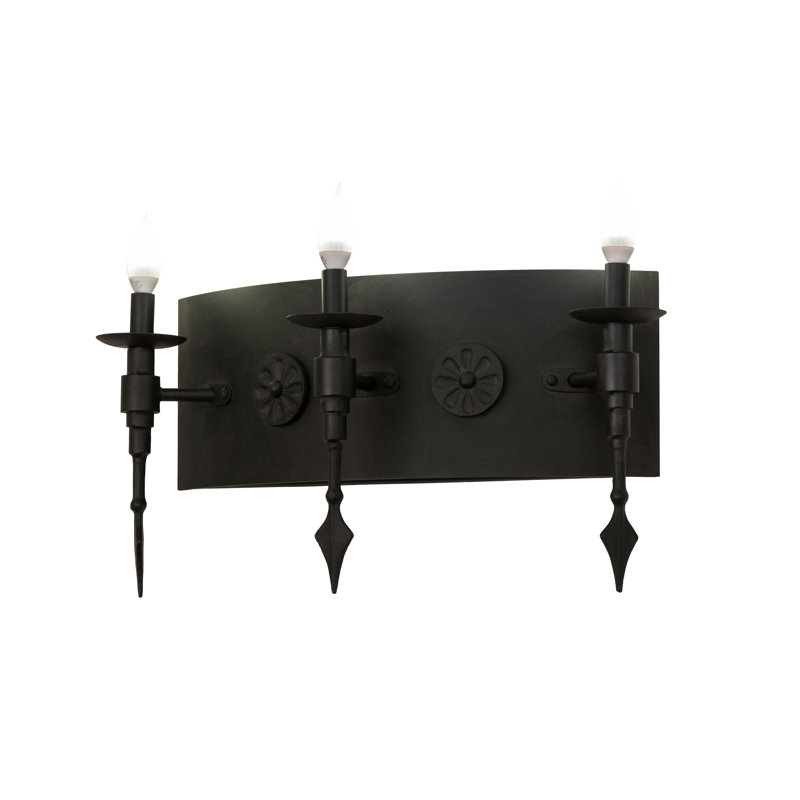 Rustic Lodge Candle Wall Light