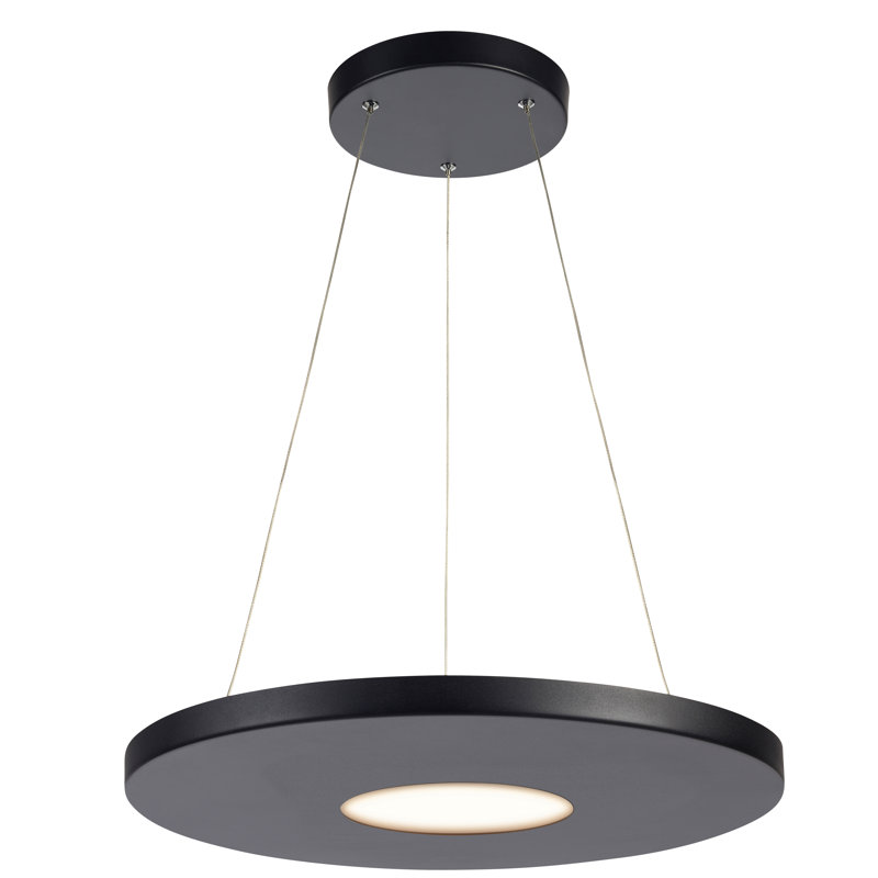 Wellings 1 - Light LED Unique/Statement Pendant, Black