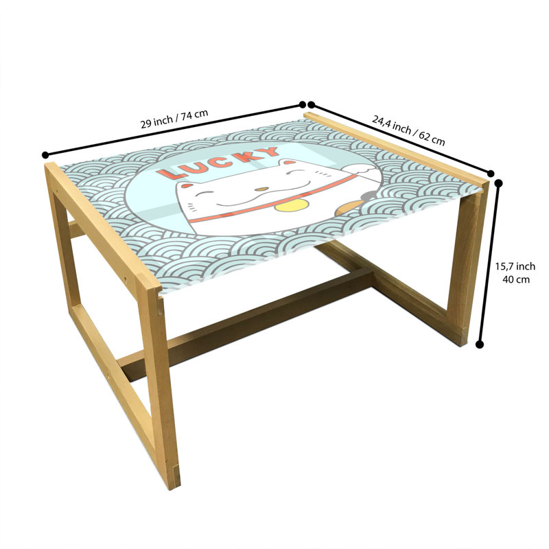 Jacquane Sled Coffee Table, 62cm H x 74cm W x 40cm D