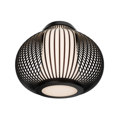 Poppin Indoor/Outdoor Dimmable LED Flush Mount With Built In Color Temperature Switch from 2700K/3000K/3500K/4000K