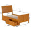 Lit plateforme en bois massif Fitzsimmons avec pied de lit et tiroirs de rangement assortis-101251793-101251794-101251801