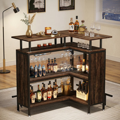 Bhima 47.24 " L Steel Bar Cabinet