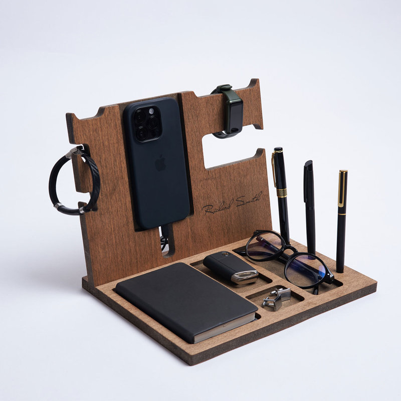 Wood Desk Organiser, Yes
