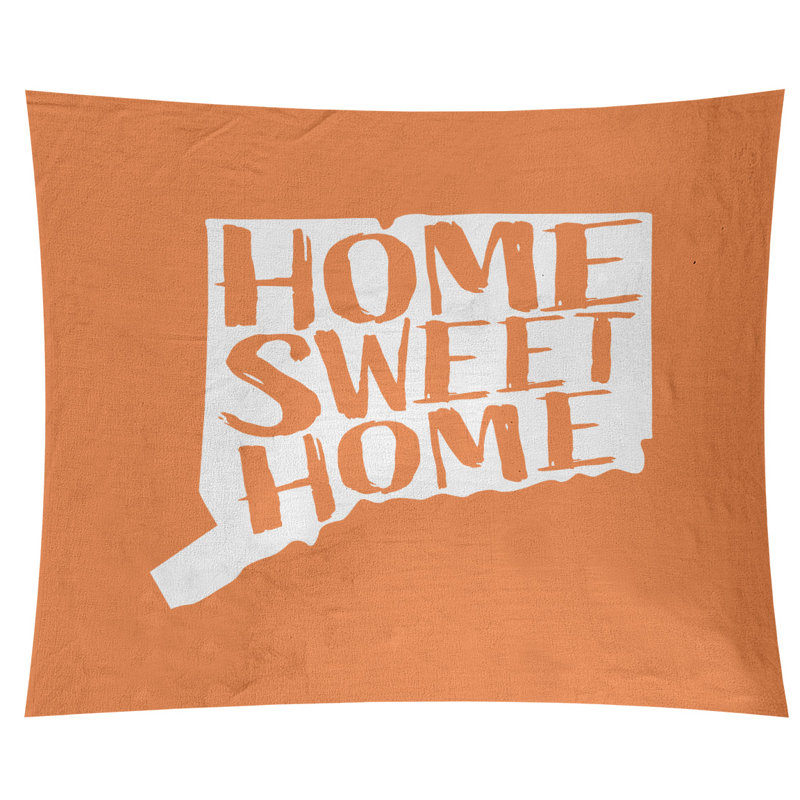 Tapisserie murale connecticut doux pour la maison, H 27,5 po x l 37,5 po, Orange