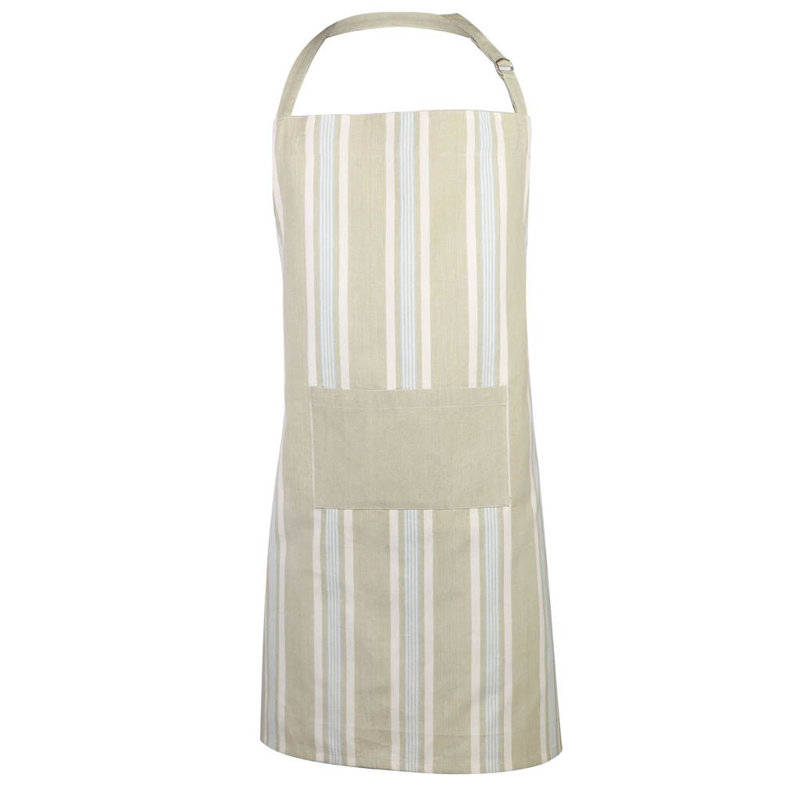 Striped Cotton Bib Apron
