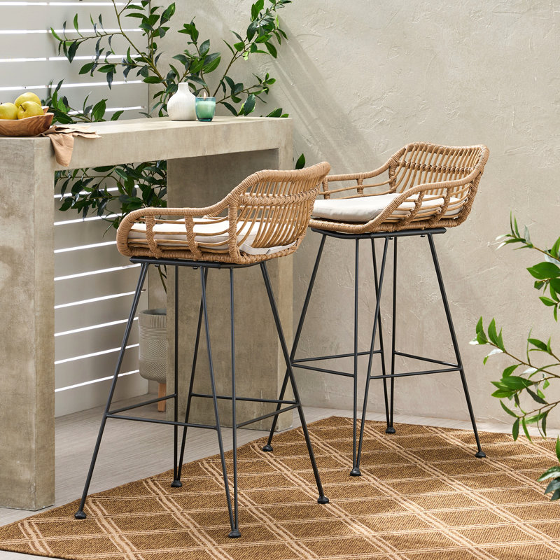 Tabouret DALE, Beige, Brun