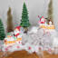 Décoration de table de Noël flocon de neige blanc 7,25 "
