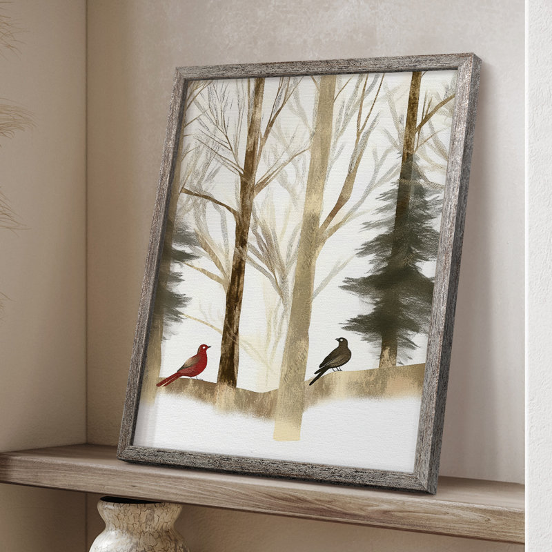 Christmas Holiday Art CCCIII Framed Print - Solid Wood, H 21 po x l 17 po