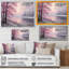 «Pink Winter Trees By The Riverside», reproduction sur toile-1400933497-1400933477