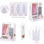 Kids Wardrobe Closet With Mirror, Girl Dress Up Storage, Open Hanging Costume Organizer Costume Wardrobe for Kids Pretend Storage Closet, Pink-1770092409