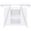 Armoire vin blanc brillant avec DEL