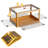 Extra Large Collapsible Storage Box Bin, 5 Side Clear Open Access Stackable w/ Lid-1805913304