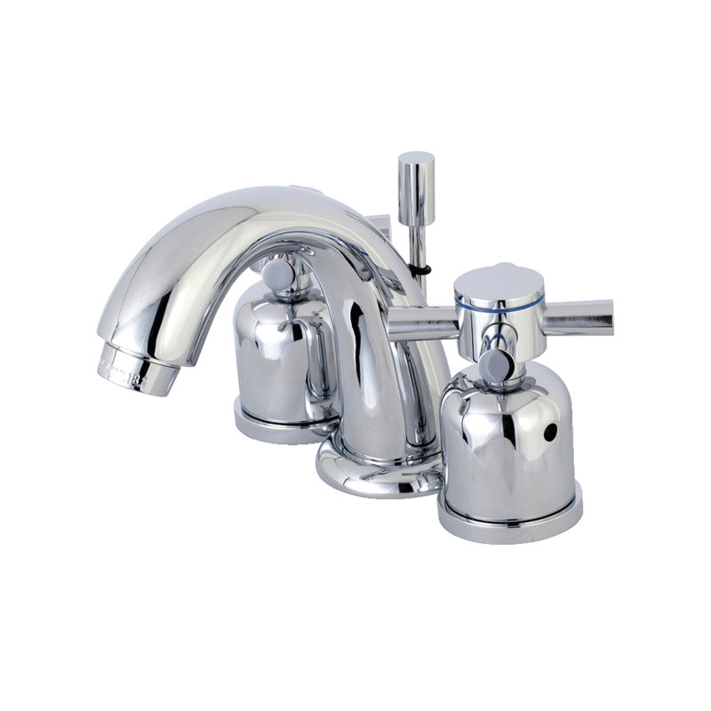 Robinet de salle de bain espacé Kingston, Chrome poli