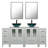 72" Double Bathroom Vanity Set with Glass Sink Top, Water Saving Faucet-923368718-923368719
