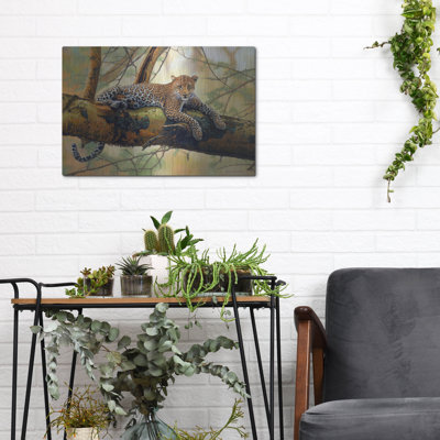Bungalow Rose 'African Leopard' by John Zaccheo, Metal Wall Art