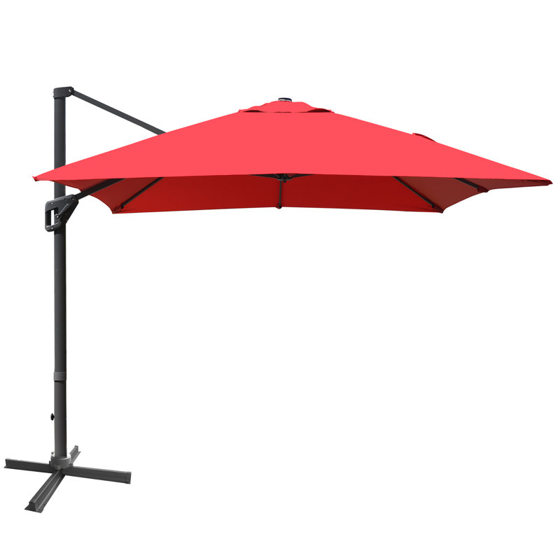 Parasol en porte-à-faux 120 po Abdullatif, Vin