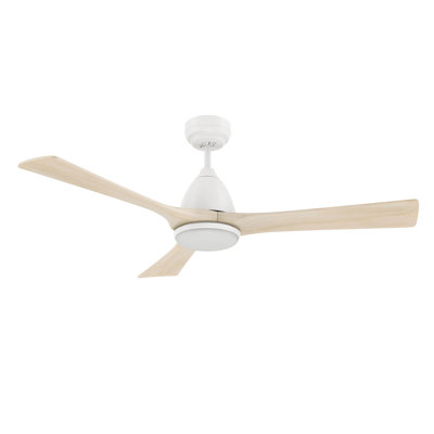  3 - Blade LED Smart Standard Ceiling Fan with Remote Control and Light Kit Included.