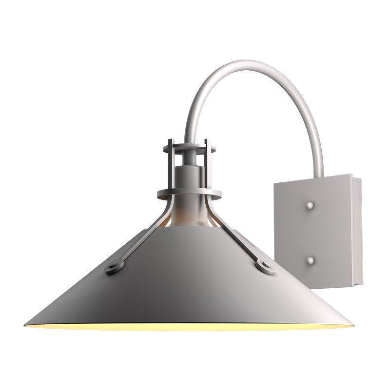 Henry 1 - Light Aluminum Outdoor Barn Light, Coastal Burnished Steel, 12.9" H x 14.4" W x 16.8" D