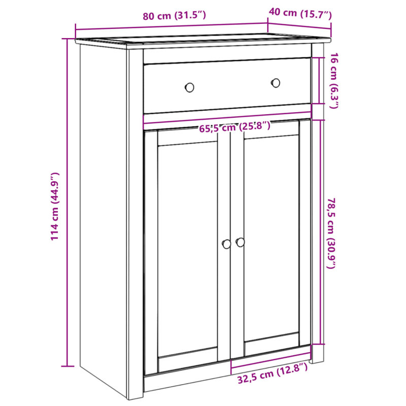 6 Pair Shoe Storage Cabinet