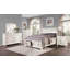 Commode 7 tiroirs de style transitionnel avec plateau à bijoux, mobilier de chambre traditionnel en bois pour un rangement élégant-2012549258