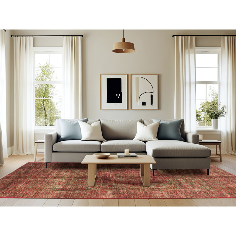 Tapis brun Southwestern, Rectangle 6 pi x 9 pi