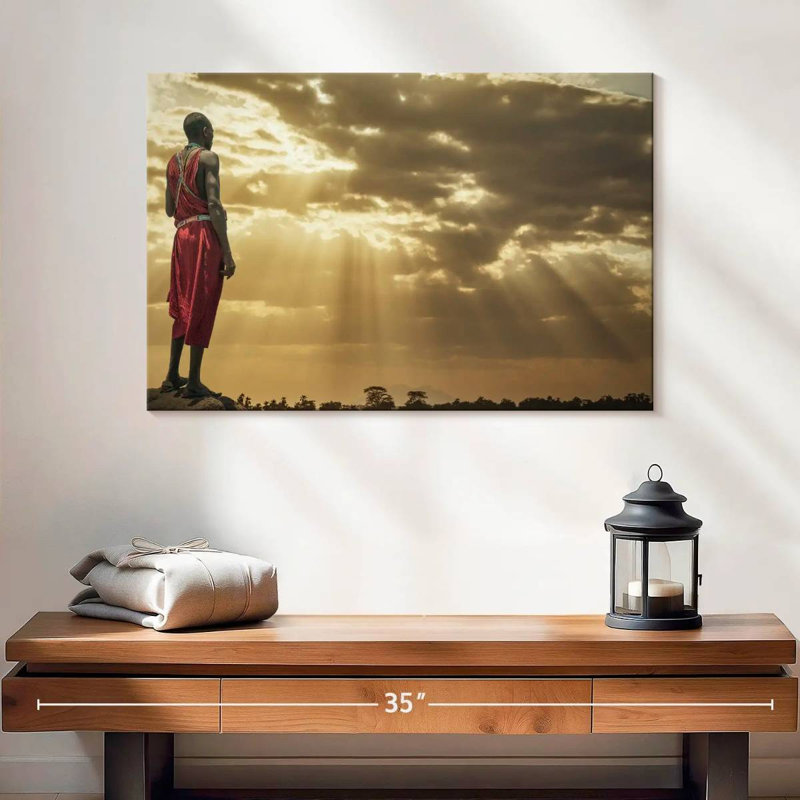 Leisha Masai Glorious Sunset, H 16 po x l 24 po