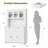 66" Tall Pantry Cabinet with Power Outlet & LED Light, Storage Bar Cabinets with Countertop, Large Kitchen Hutch with Storage Drawers & Water Ripple Acrylic Panel Cabinet Door-118103376