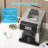 2-in-1 Bottleless Ice Maker with Cold Water, Water Dispenser with 33lbs/24H Ice Production, Self-Cleaning Ice Machine with Water Line Supply, 3 Size Bullet Cube, Ideal for Home, Party, Office, RV,Whisperquiet & Touchscreen Control(Black)