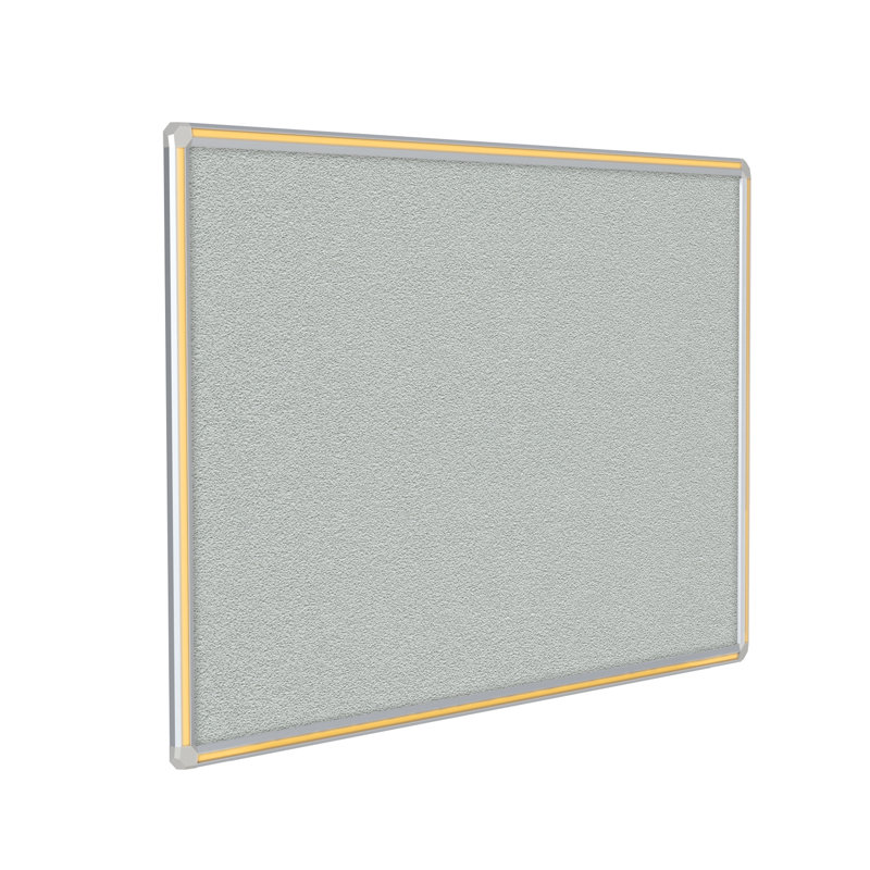 Babillard mural DecoAurora, H 48 po x l 48 po x P 0,83 po, Rouge