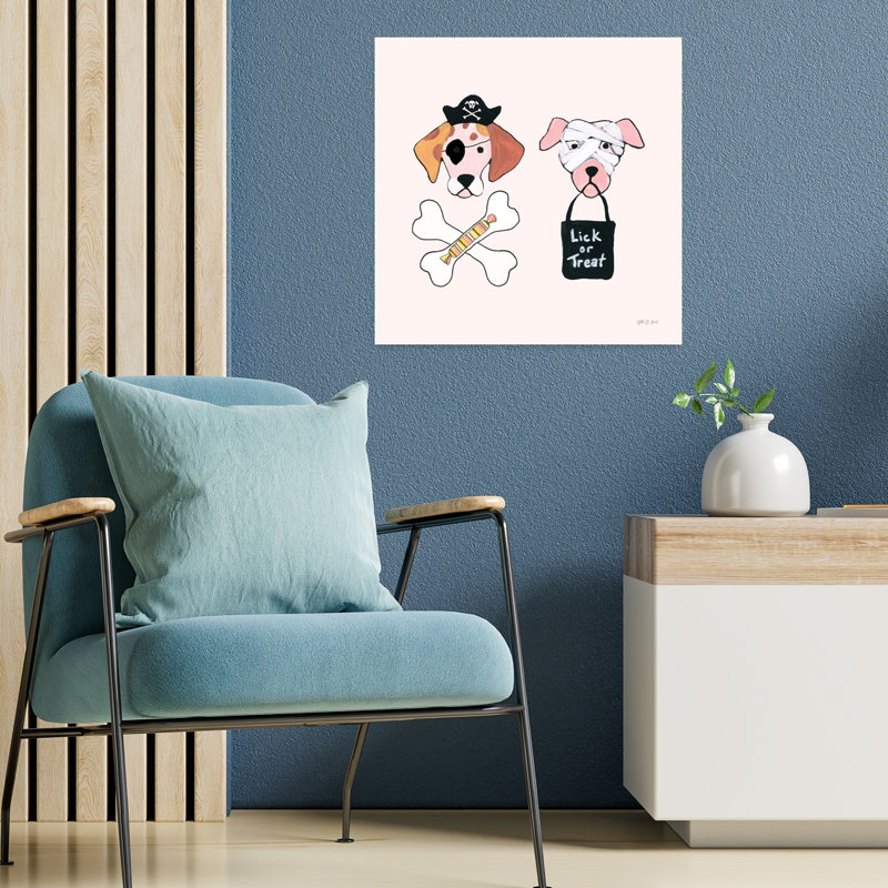 Art contemporain noir avec des animaux, H 18 po x l 18 po
