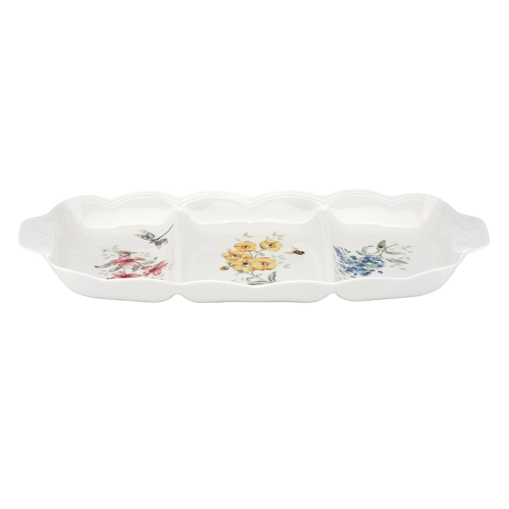 Lenox Butterfly Meadow Divided Condiment Server & Reviews Wayfair