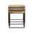 3-piece Square Nesting Tables, Natural and Black