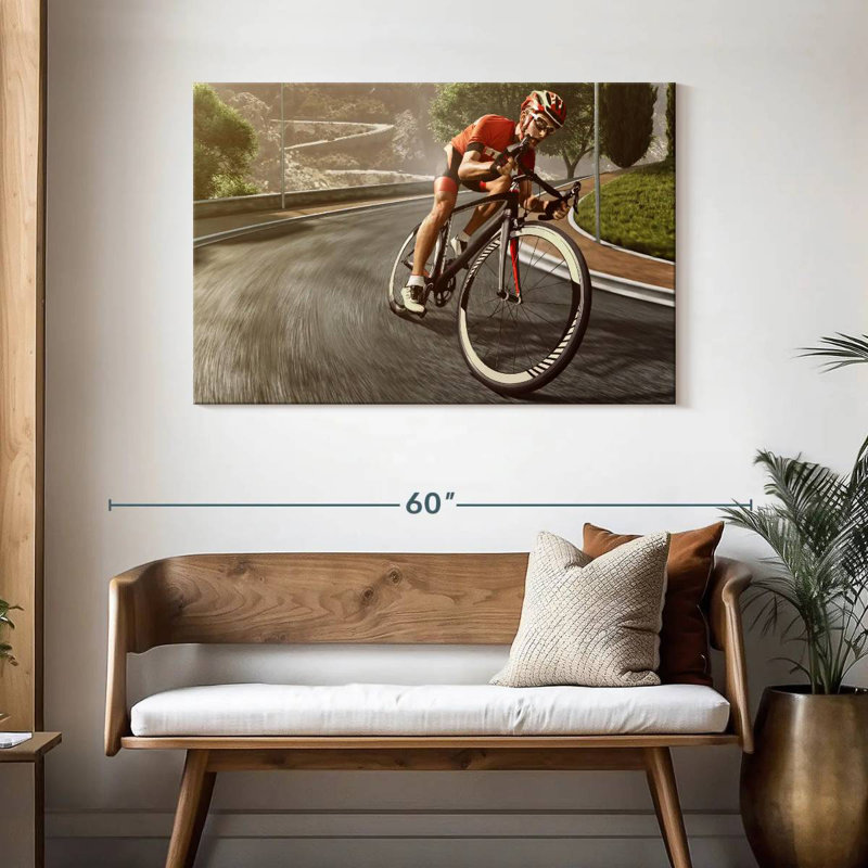 Cyclisme sur route sinueux Sireci, H 30 po x l 45 po