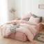 Washed Cotton Checkered Pattern Duvet Cover Set-1126550252-1079322548