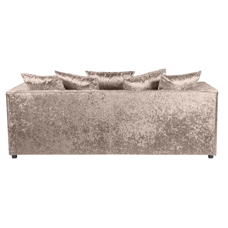 Romelia Velvet Sofa, Mink, 3