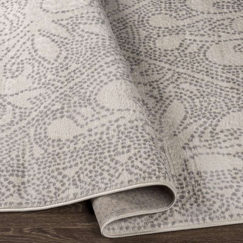 Ashelyn Katharine Oriental Beige Area Rug, Rectangle 5'3" x 7'1"