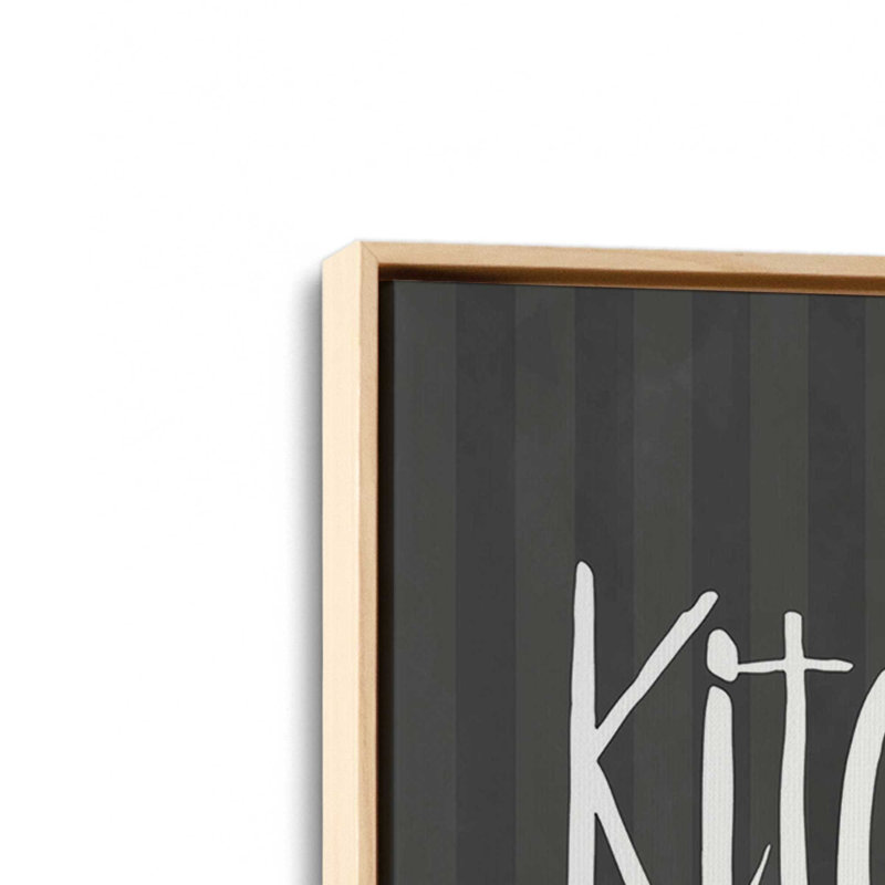 «Kitchen Rules» par Art texturé, L 24 po x H 32 po, Tanné, Toile avec cadre