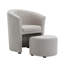 Alleria Fabric Accent Chair with Ottoman-843075846