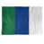 Blanc / bleu / vert