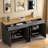 Farmhouse Sideboard With Adjustable Shelves And Rustic Handles-1012579679