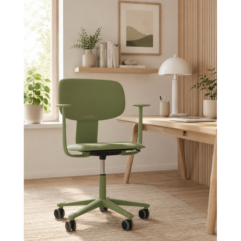 Chaise ajustable à bras fixe HœG Tion vert mousse, Vert mousse, Accoudoirs fixes