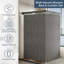 Ensemble de rideau de douche et tringle mural pliable