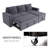Nyxton Upholstered U-Shaped Sectional Reversible